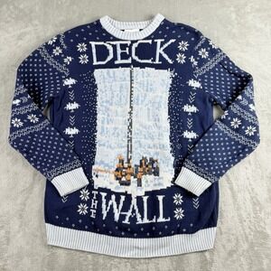 Game‎ Of Thrones Sweater XL Blue Knit Deck The Wall Ugly Christmas Sweater